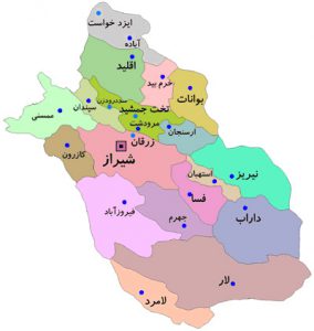 نقشه شیراز